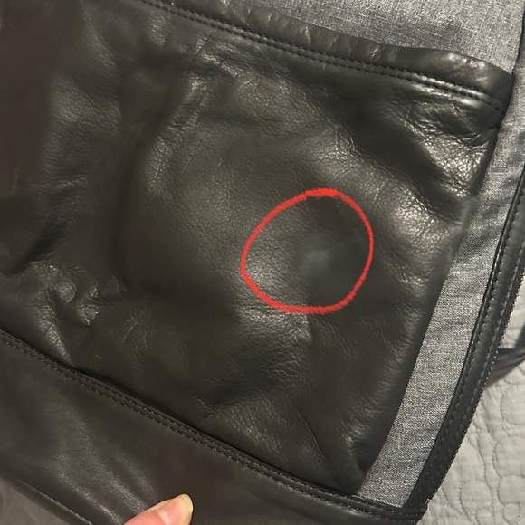 NEW BOCONI Recycled Polyester & Leather Backpack ( DEFECT) - Picture 6 of 11